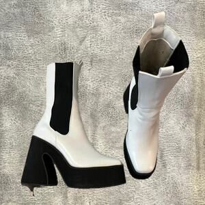 White platform boots nasty gal